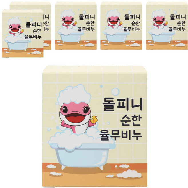 돌피니 순한 율무 비누, 100g, 6개