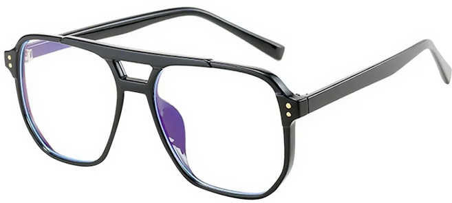 ALEGANT 復古時尚雙樑設計飛官款眼鏡 輕量TR90光學框 UV400防護