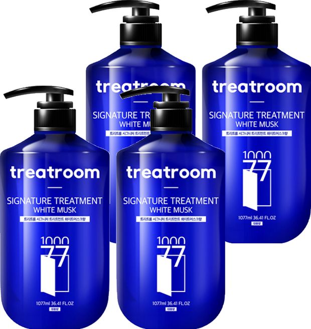 treatroom 大容量香水護髮素 白麝香, 1.077L, 4瓶