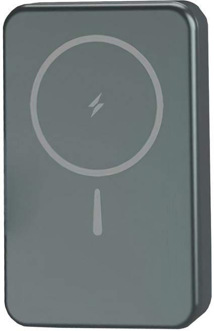 MINIQ 磁吸式無線快充行動電源 10000mAh, MD-BP074-Qi, 灰色