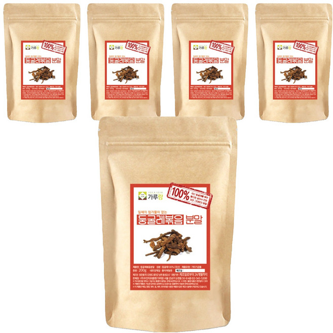 가루랑 둥굴레 볶음 분말, 200g, 5개
