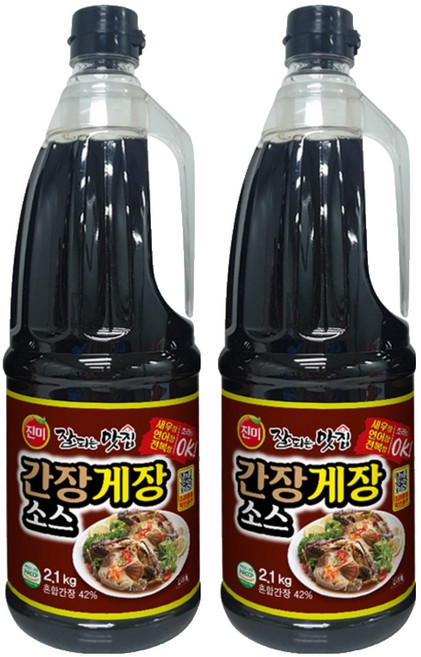 진미 간장게장 소스, 2.1kg, 2개