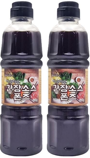 하우하우 간장 폰즈 소스, 550g, 2개