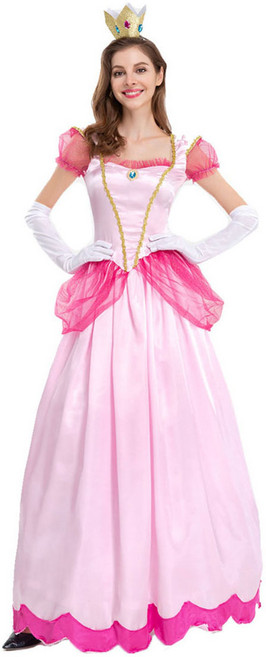 오프리 공주 여왕 롱 드레스 코스프레 세트