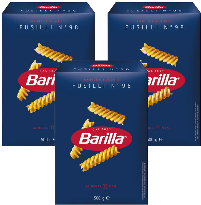 Barilla 百味來 螺旋麵, 500g, 3個