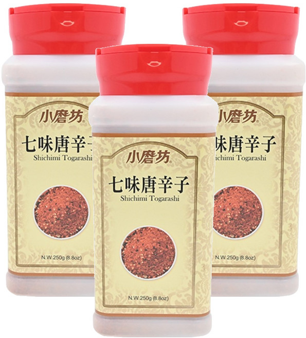 小磨坊 七味唐辛子, 250g, 3瓶