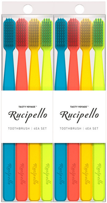 루치펠로 미카리프 칫솔 세트, 4개입, 2개