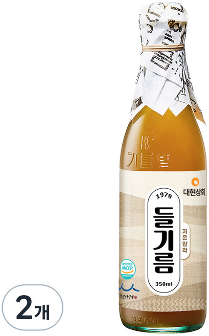Daehyeonsanghoe 低溫壓榨紫蘇油, 2個, 350ml