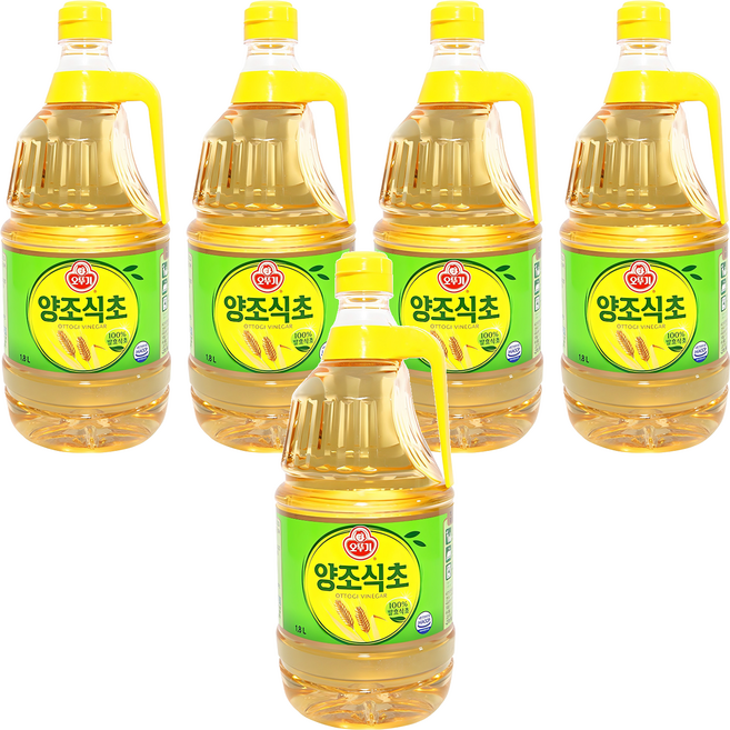오뚜기 양조 식초, 1.8L, 5개