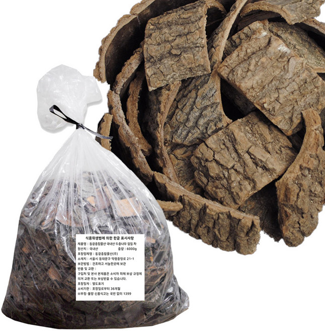 동광한방몰 국내산 두충나무 껍질 차, 6kg, 1개