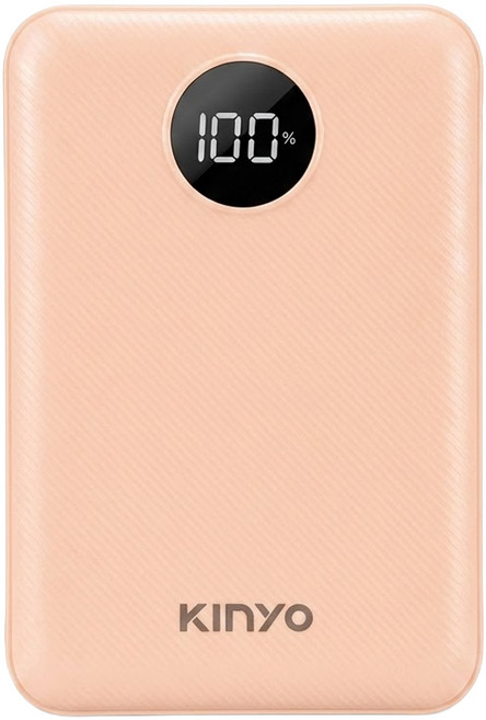 Kinyo 10000系列 極致輕薄全兼容快充行動電源 Mirco USB/USB-A1/USB-A2, KPB-3317-C, 粉色