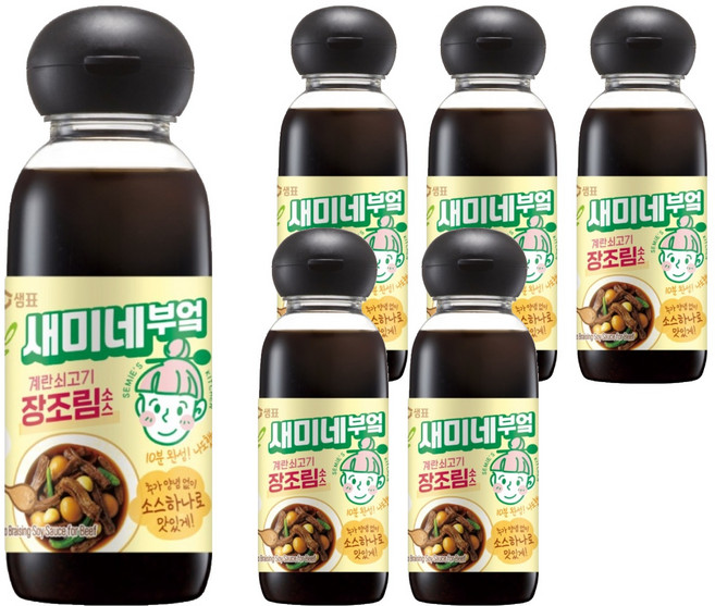 새미네부엌 계란 쇠고기 장조림소스, 300ml, 6개