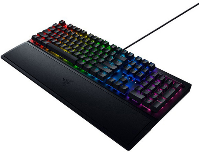 레이저 BlackWidow V3 유선 리니어 게이밍 키보드, 블랙, RZ03-0354, 황축