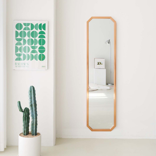 에이스홈 코코 팔각 415 벽걸이 전신거울, 로즈골드