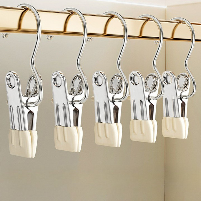 루미쉘 논슬립 양말 외집게 바지집게 옷걸이, 혼합색상, 30개