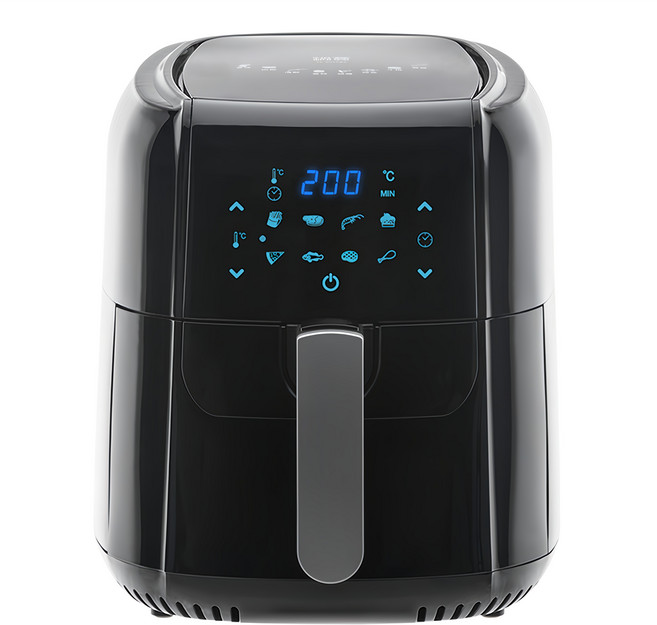 cook power 鍋寶 數位觸控式健康氣炸鍋 6L 附油刷, AF-6072BA, 黑色, 1台