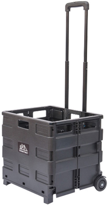 아웃도어포레스트 다용도 접이식 카트 특대형 캠핑웨건, 블랙, 1개