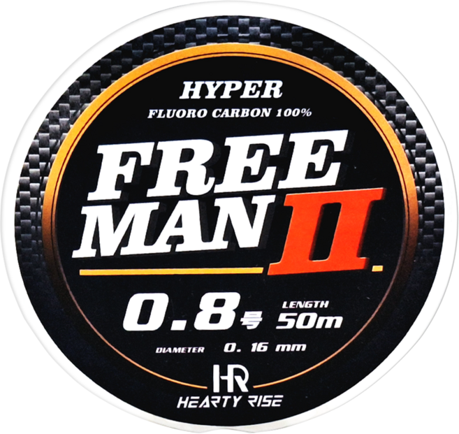 HEARTY RISE 哈帝來斯 FREEMAN II CARBON 碳纖線, 透明色, 1個