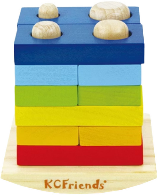 KCFriends 立體積木拼圖 適用年齡: 18個月及以上 產品材質: 實木, 1盒, 13pcs
