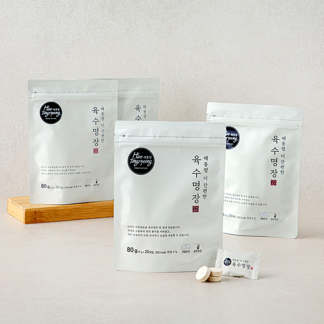 해통령 더 간편한 육수명장, 4g, 20개입, 4개