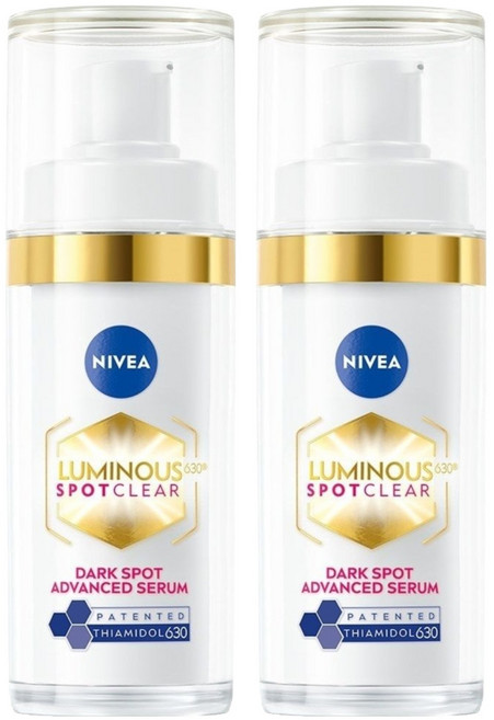 NIVEA 妮維雅 台灣公司貨 LUMINOUS 630淡斑煥白精華, 30ml, 2瓶