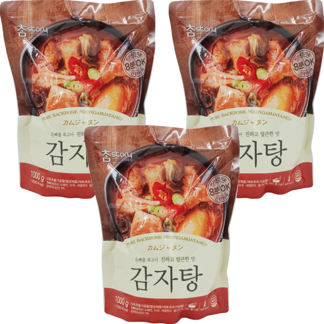 CHAMSTORY 馬鈴薯豬骨湯, 1kg, 3包
