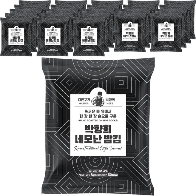 김연구가박향희 박향희 네모난 밥김, 8g, 24개