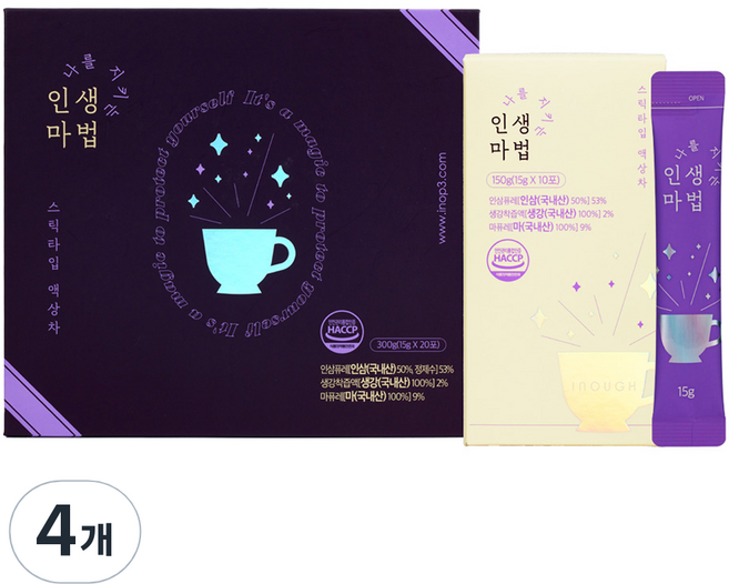 이높 나를 지키는 인생마법 퓨레 스틱 20p, 150g, 4개