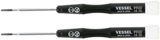 베셀 정밀 일자 드라이버 9900 1.8 x 50, 2개