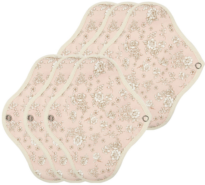 위즐리 면생리대 핑크플라워, 소형, 1개입, 6개