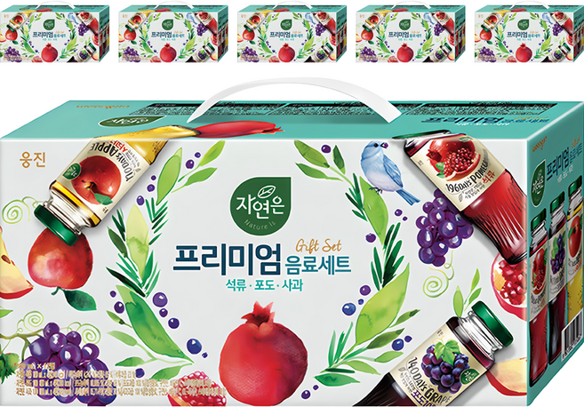 자연은 프리미엄 음료세트, 180ml, 72개