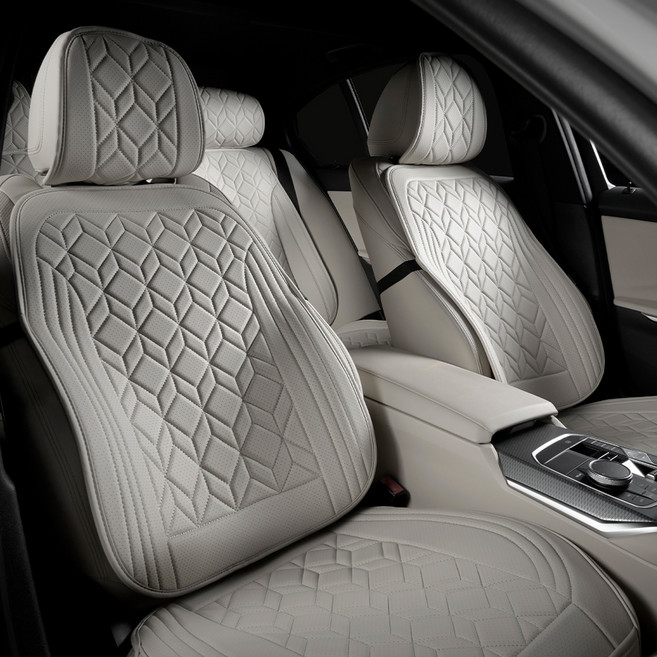 벤딕트 자동차 시트커버 앞좌석 풀세트, 샌드베이지, 1세트