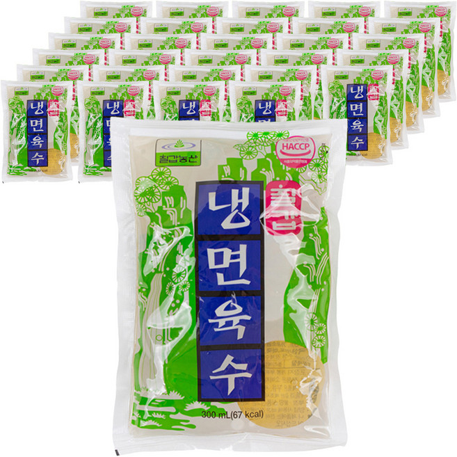 칠갑농산 냉면육수, 60개, 300ml