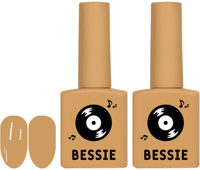 BESSIE 컬러 젤네일, Y12 스윙 머스타드, 11ml, 2개
