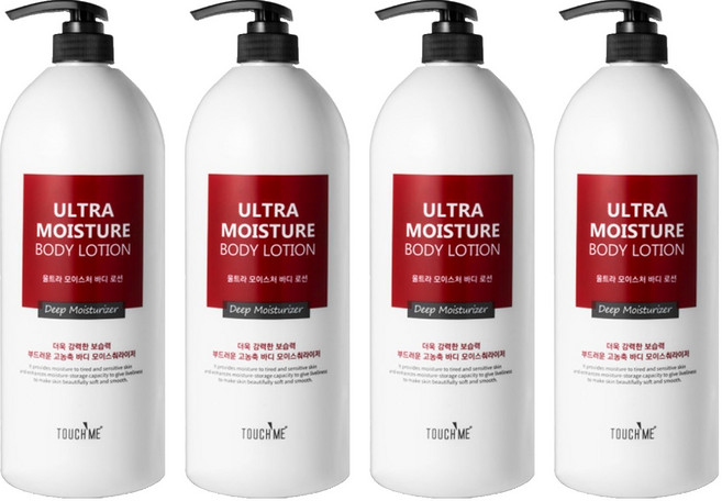 터치미 울트라 모이스처 바디로션, 1.5L, 4개