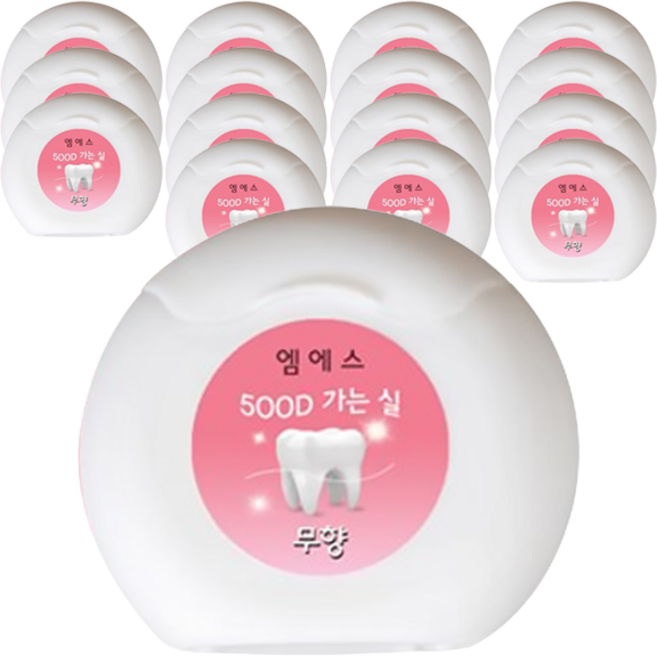 엠에스덴탈 치실 무향, 8개입, 2개