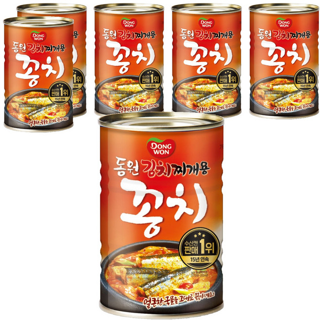 동원 김치찌개용 꽁치 통조림, 300g, 6개