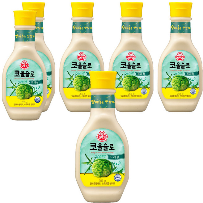 오뚜기 코울슬로 드레싱, 255g, 6개
