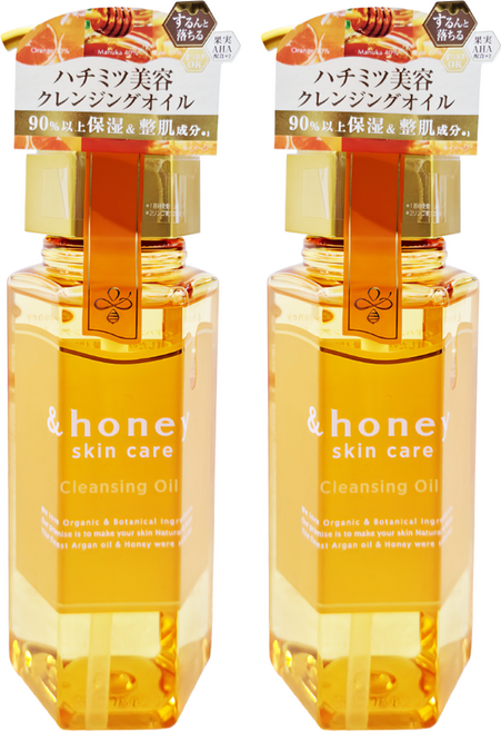 &honey 蜂蜜黃金比例卸妝油 90%以上保濕&整肌成分, 180ml, 2瓶