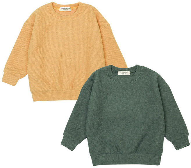 레인보우키즈 아동용 베네치아 니트 맨투맨 2종 세트