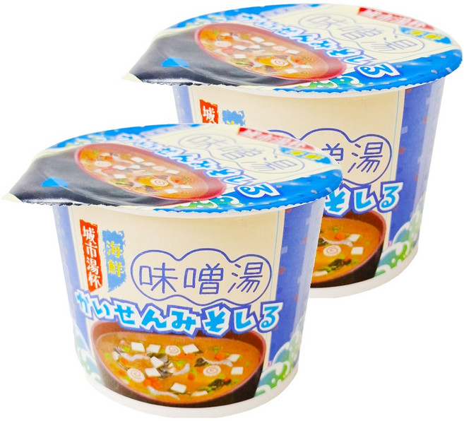 CITYSOUP 城市湯杯 海鮮味噌湯 即沖即食, 21.3g, 2入