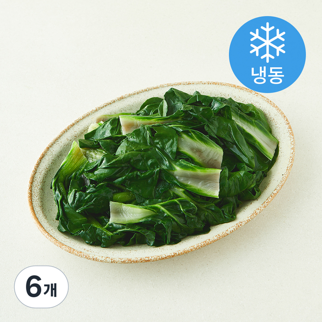 나물투데이 국내산 데친 근대 (냉동), 6개, 800g