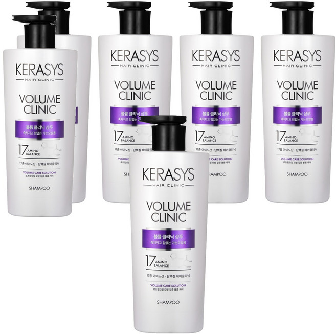 케라시스 볼륨 클리닉 단백질 샴푸, 750ml, 6개