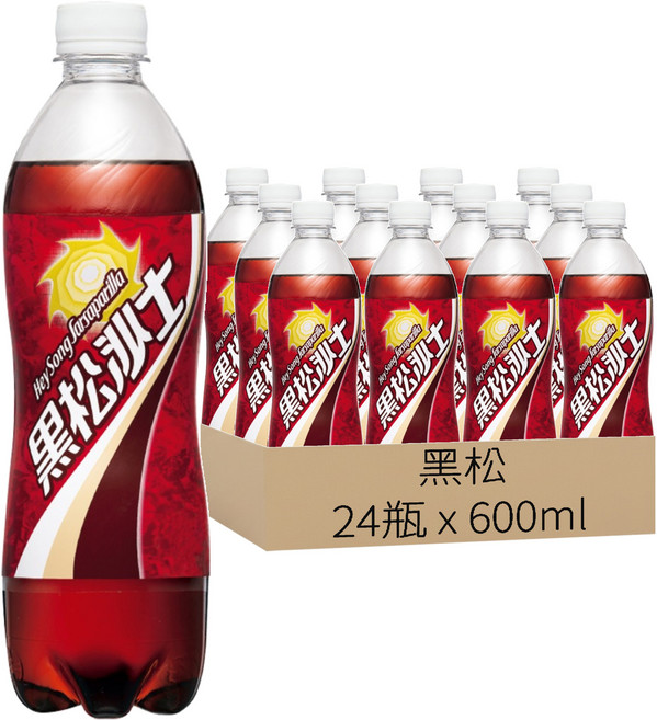 黑松 沙士, 600ml, 24瓶