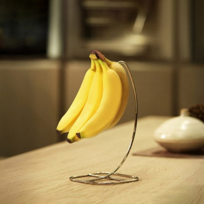 4BNK 스텐 바나나 걸이, 실버, 1개