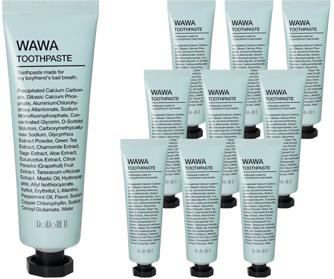 로로벨 와와치약 구취제거 불소, 100g, 10개