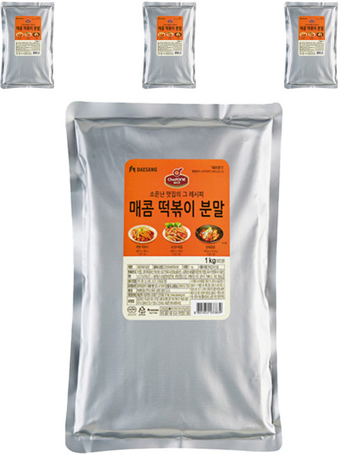 쉐프원 매콤 떡볶이 분말, 1kg, 4개