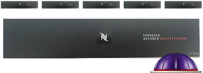 네스프레소 버츄오 알티시오 디카페나토 캡슐커피, 7g, 10개입, 6개