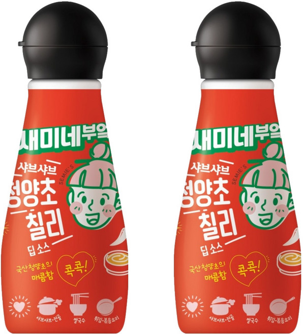 새미네부엌 샤브샤브 청양초 칠리 딥소스, 285g, 2개