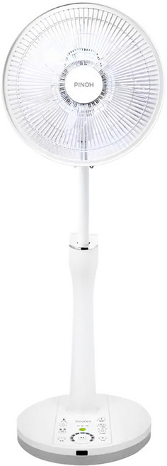 PINOH 品諾家電 7片扇葉 循環扇 立扇 白色 4D遙控 9段風量 ECO智慧溫控 DC 馬達 12吋 DF-1260DR